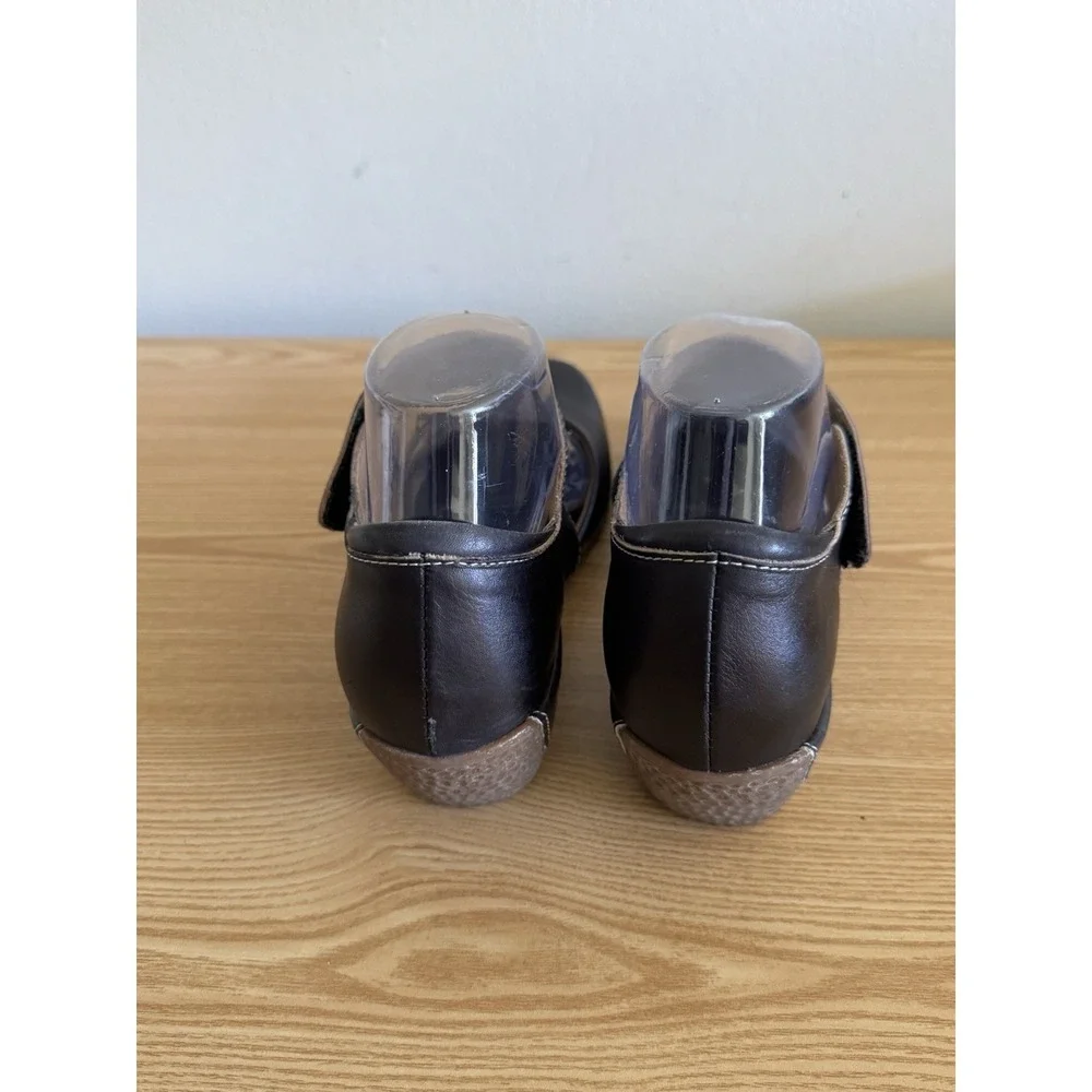 L-ARTISTE SPRING STEP SOLID BLACK ROUND TOE‎ DRESS SANDALS Sz 37/ US 6.5-7